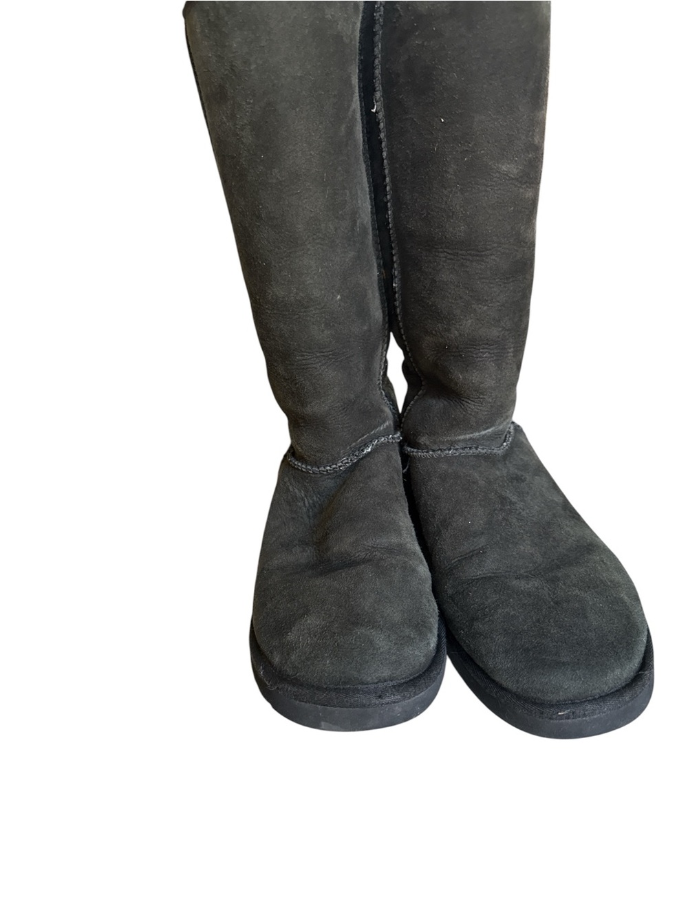 UGG Tall Black Suede Winter Boots